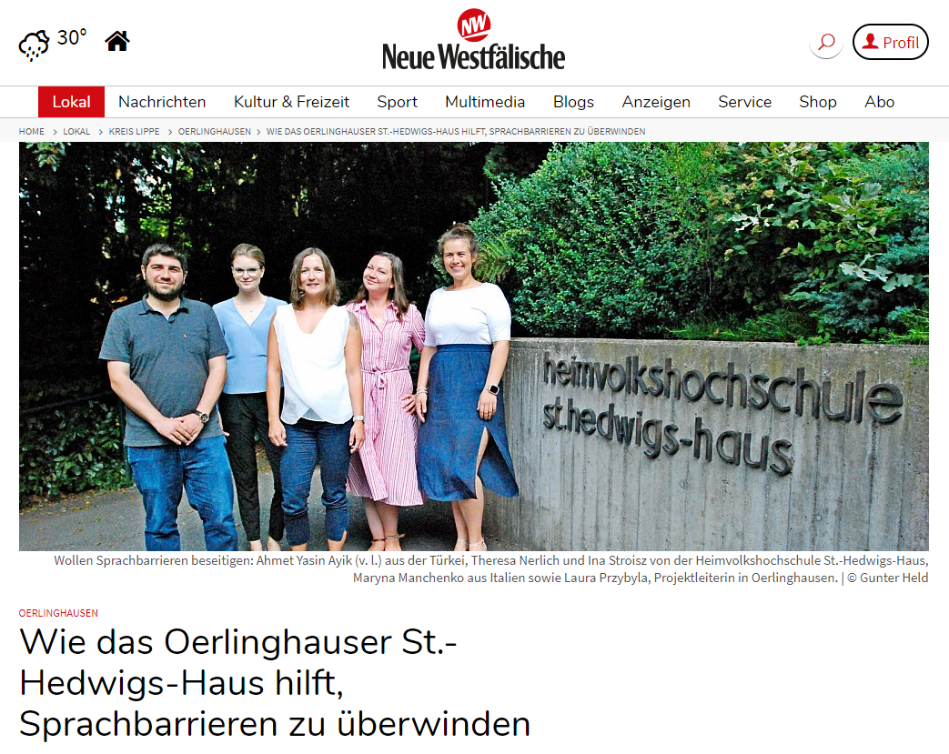 ULM Project in German Local Press
